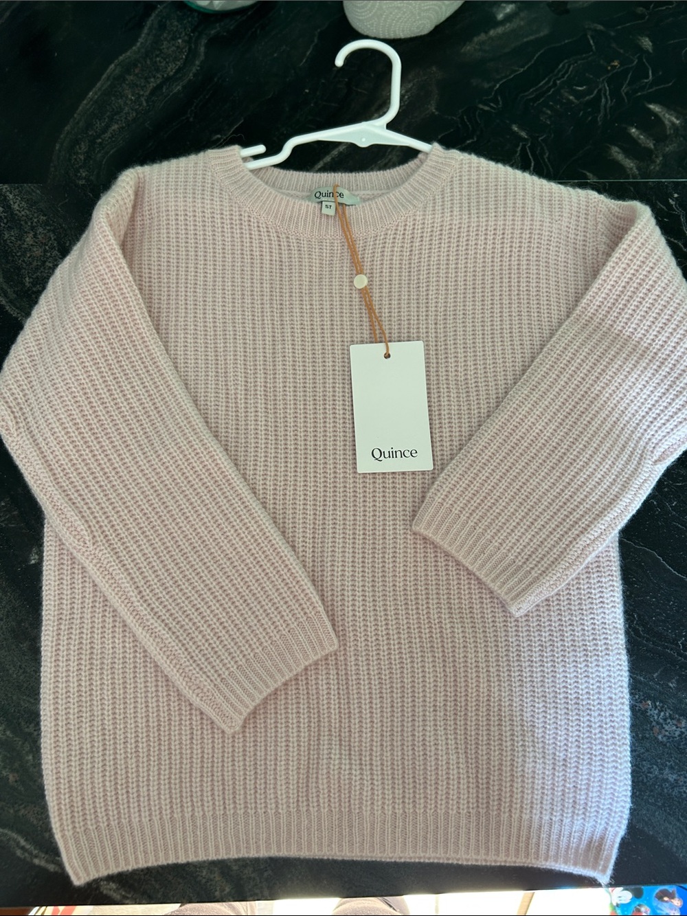 Quince Women's Crewneck Sweater in Dusty Pink